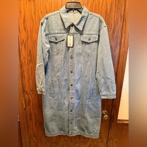 Women's Denim Long Jacket